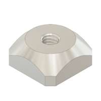 M4S-0 MODULAR SOLUTIONS ZINC PLATED FASTENER<br>M4 SQUARE NUT